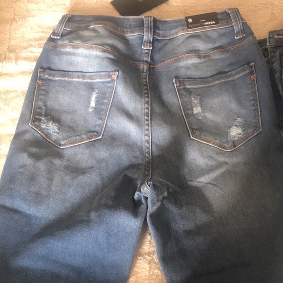 Fashion nova heavy lifting jeans medium blue wash - Picture 4 of 4